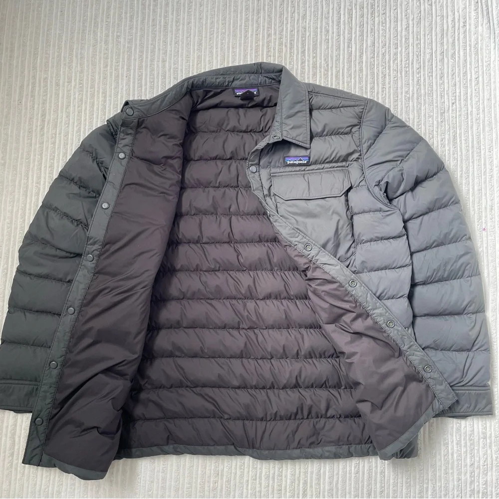 Patagonia Silent Down Shirt Puffer Jacket | Size L - Picture 4 of 9